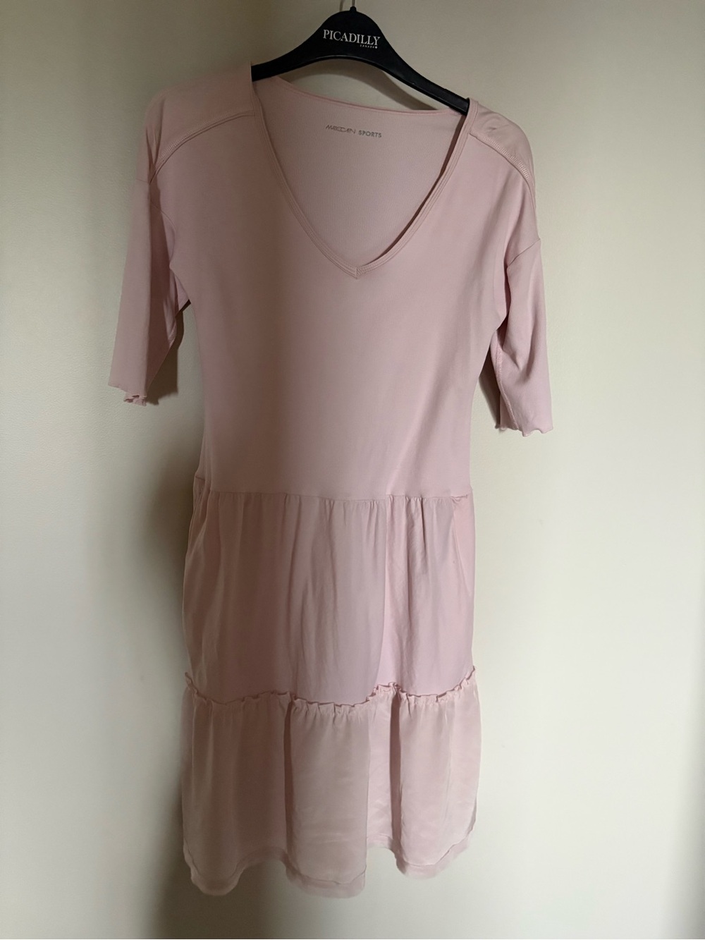 Marc Cain Light Pink V-Neck Sports Top